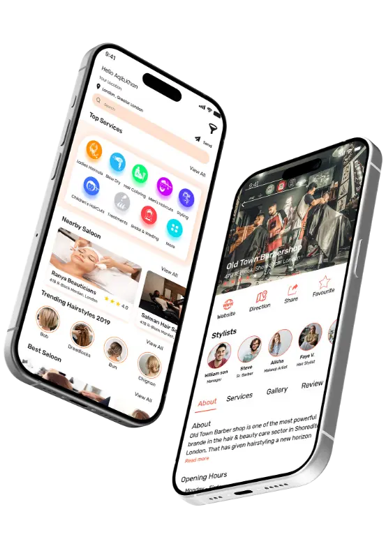 Android App Development Services for Salon Booking and Business Management – Custom Mobile App with Online Reservations and Service Listings