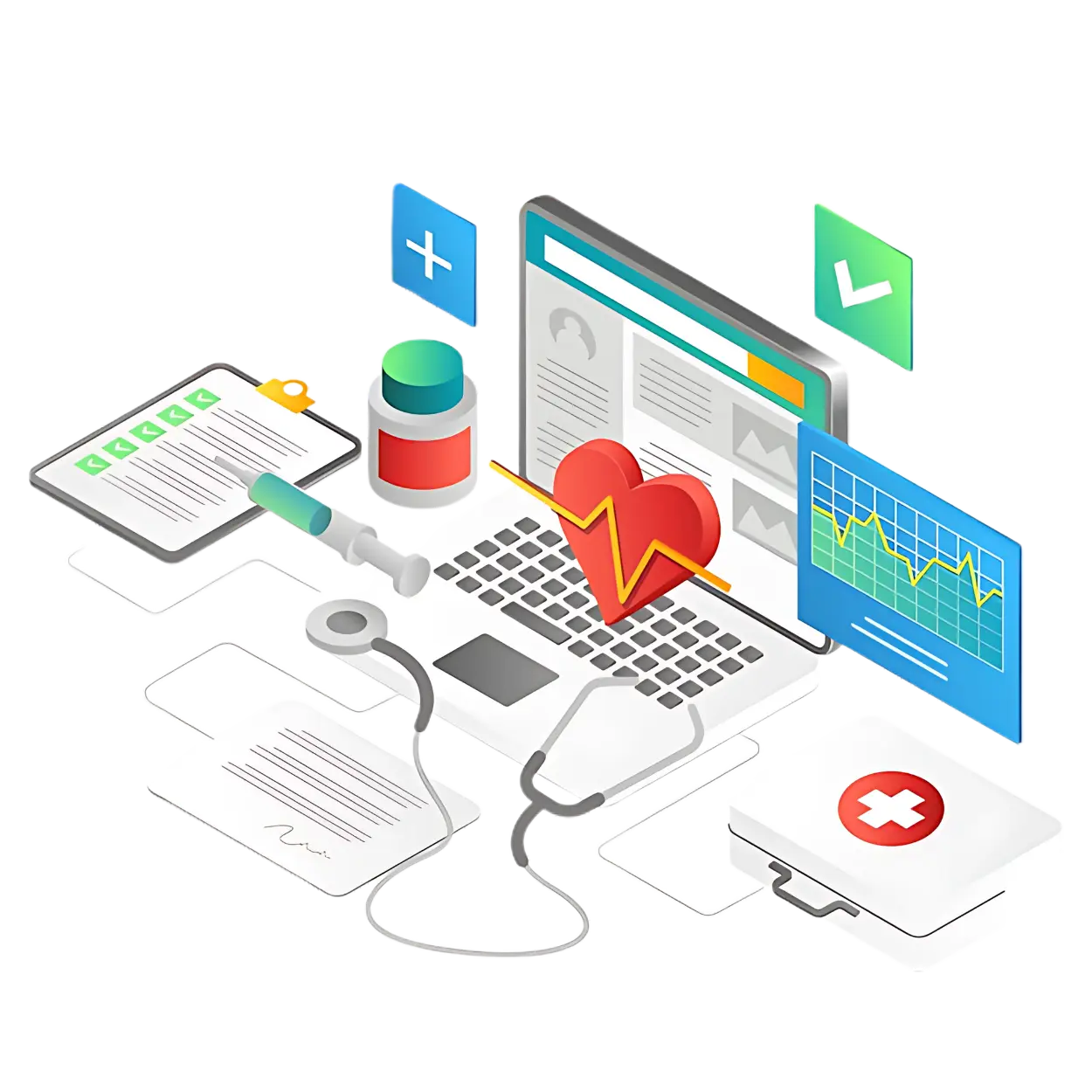 Custom Medical Practice Management Software with EHR Integration and Analytics Dashboard