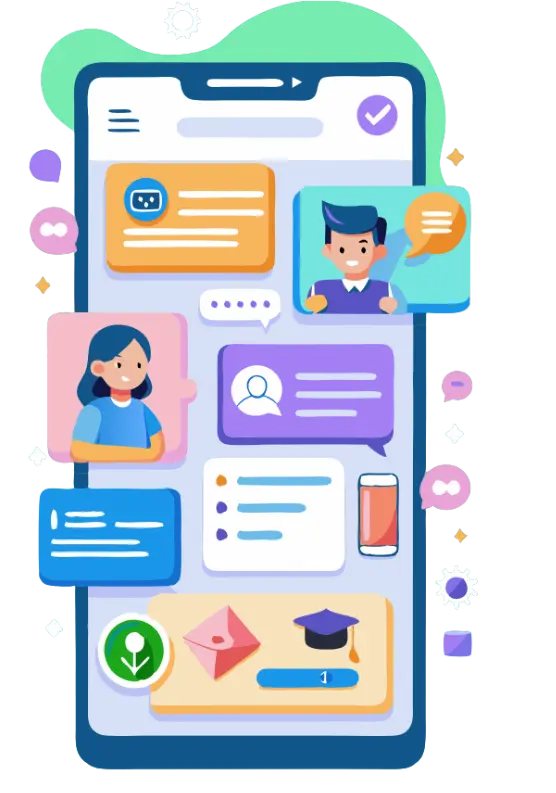 Custom Mobile App Development for Chat & Communication – AI-Powered Messaging and Interactive User Interface