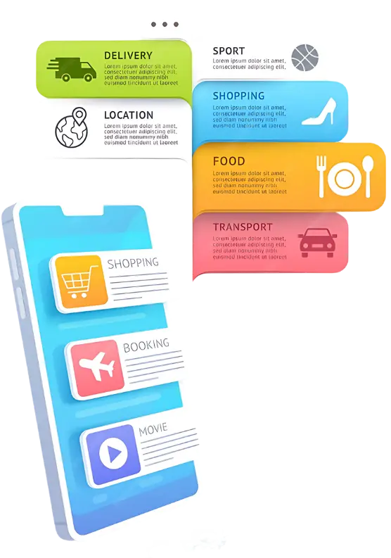Enterprise Mobile App Development for Multi-Service Solutions – Scalable Business App with Shopping, Booking, and Logistics Features