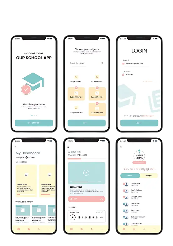 iOS App Development Services for Educational Platforms – Custom School App with Student Dashboard and AI-Powered Learning Features